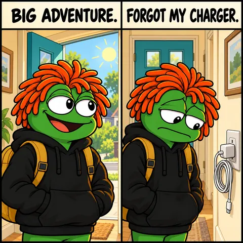 Big adventure. Forgot my charger.