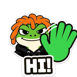 Pippy sticker: hi