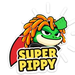 Pippy sticker: super pippy