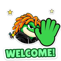 Pippy sticker: welcome